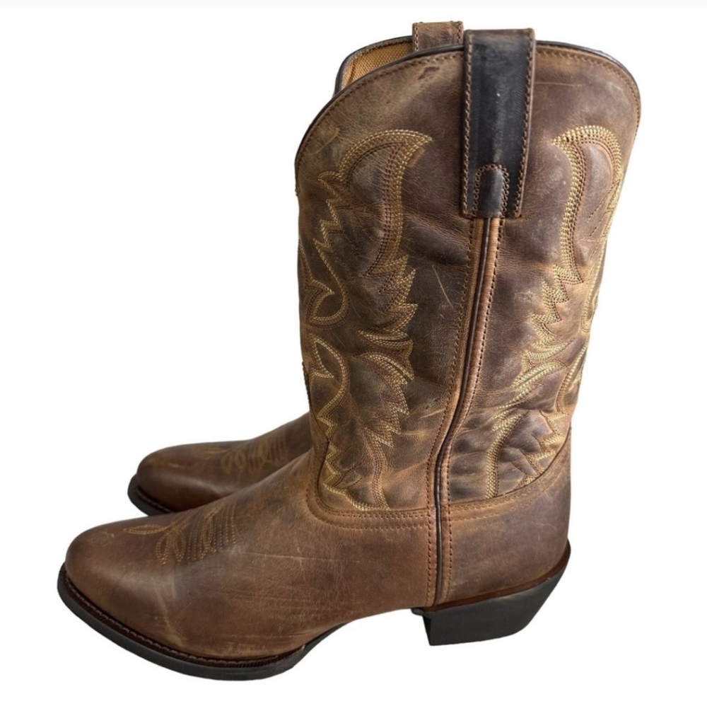Laredo Birchwood Mens Leather Western Boots Size 14 EW New